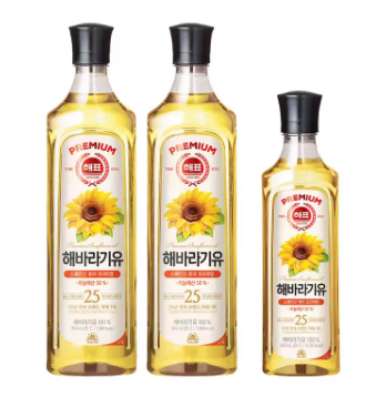 무료배송-해표 해바라기유 900ml 2개 + 500ml 1개 사조